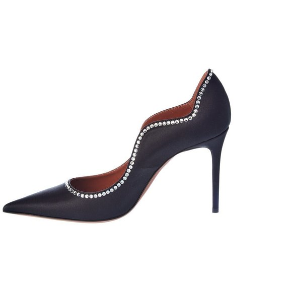 AMINA MUADDI Romy Satin Pump - Picture 2 of 6
